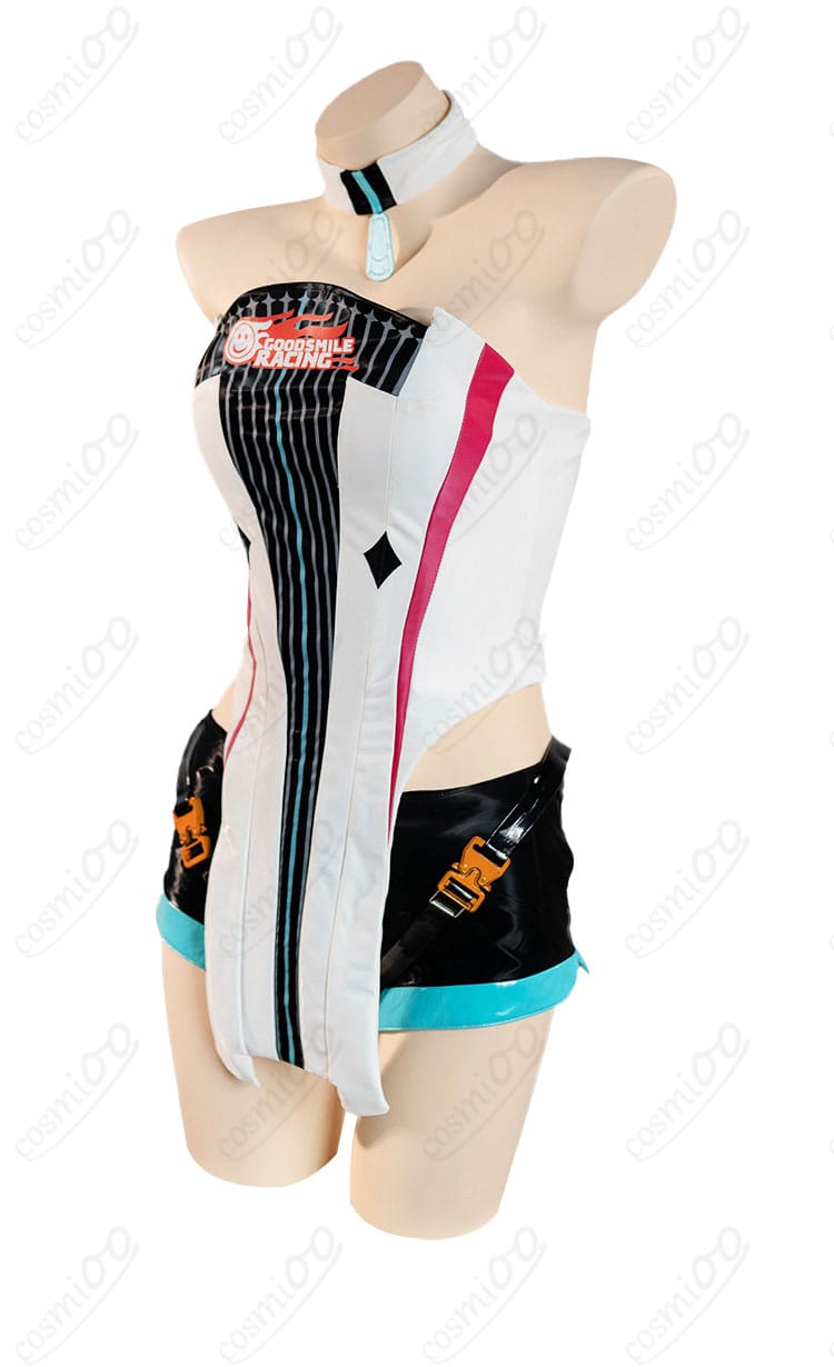 初音ミク レーシングミク2026Ver. 衣装の左側面シルエットとフィット感