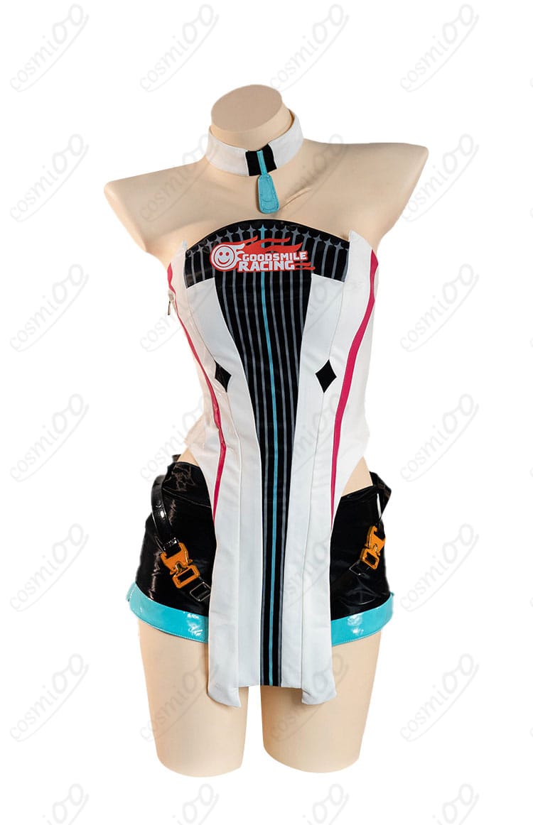 初音ミク レーシングミク2026Ver. 衣装の正面スタイル（トップスとショートパンツ）