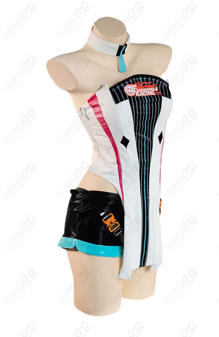 初音ミク レーシングミク2026Ver. 衣装の右側面シルエットとラインの見え方