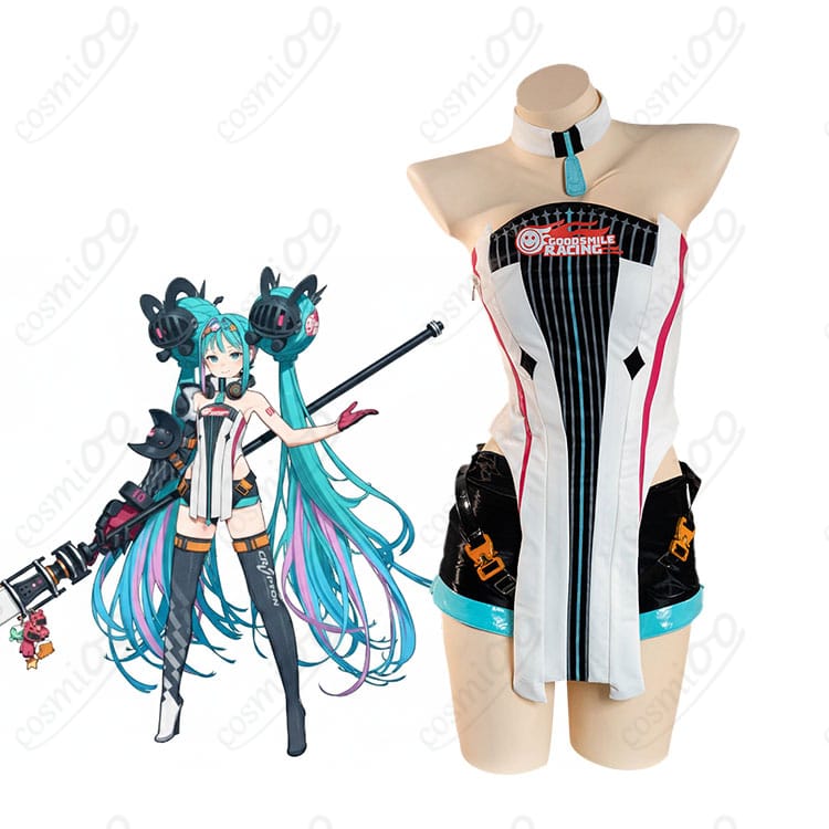 初音ミク レーシングミク2026Ver. コスプレを着用した全身イメージカット