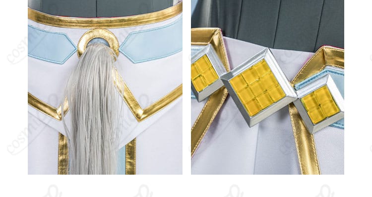 腰飾りと尾飾りの詳細。揺れ感と固定方法が分かるカット