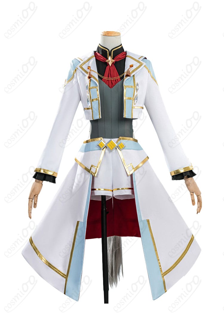 オグリキャップ 勝負服 コートとレオタードの正面全体。襟飾りと配色の確認用