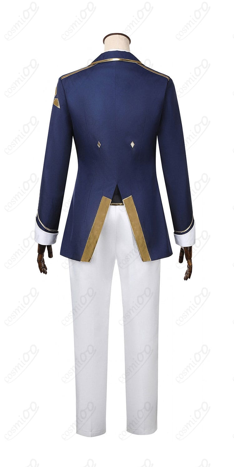 ウマ娘系勝負服コスチュームの後ろ姿と裾ライン