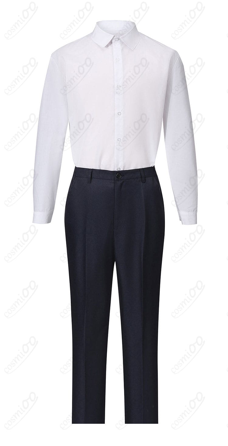 サイレントヒルf 岩井修 コスプレ衣装 シャツ正面の前立てと襟元ディテール