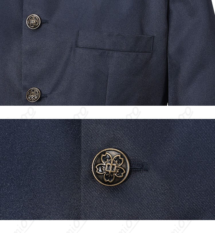 サイレントヒルf 岩井修 コスプレ衣装 コートのポケットとボタンまわりのアップ