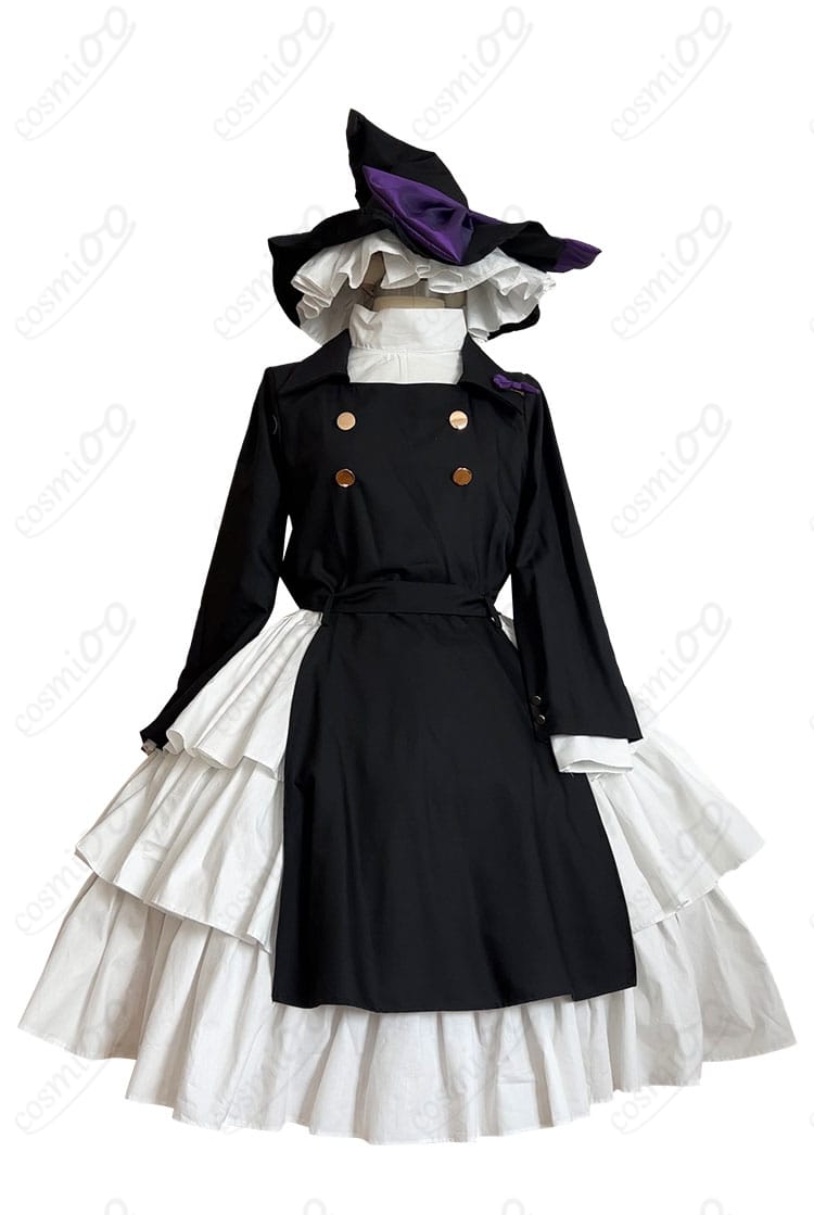 霧雨魔理沙 二次創作アレンジコスプレ衣装の正面全身スタイル｜魔法使いシルエットが映えるデザイン