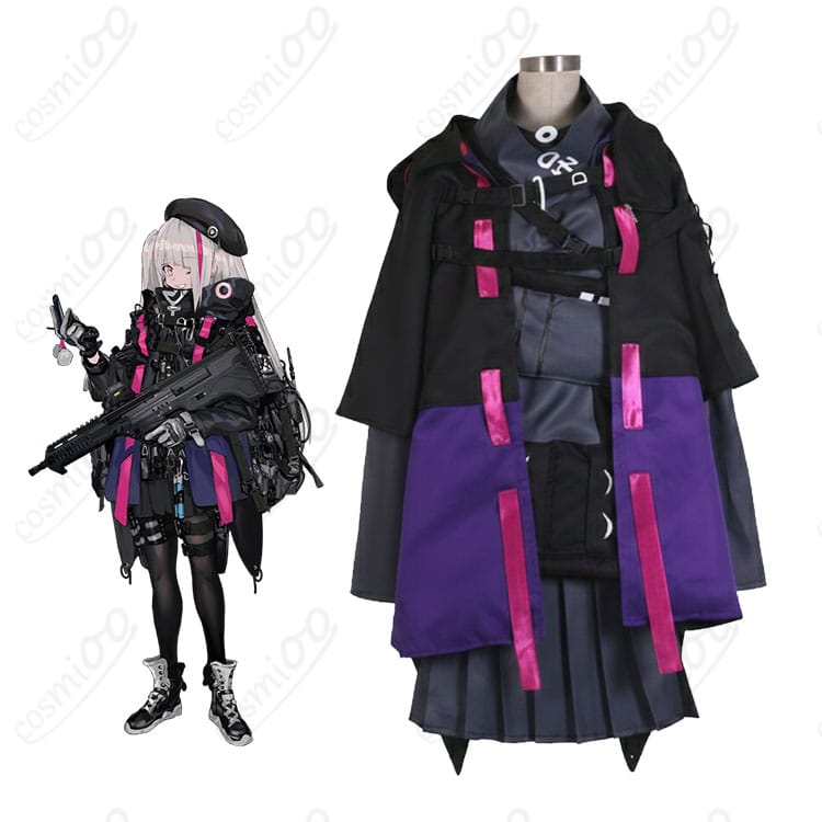 MDR 通常衣装コスプレの全身正面カット｜ドールズフロントラインのストリート風デザインを高再現