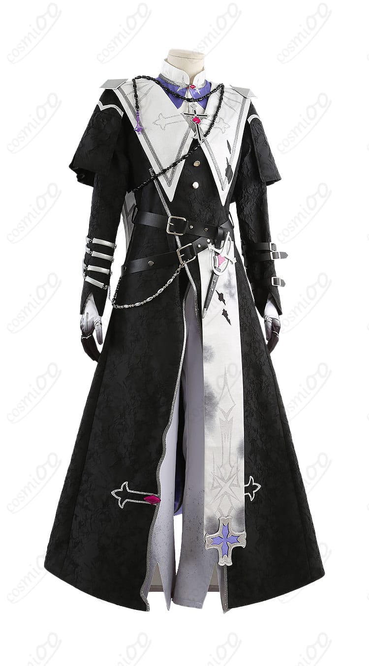 宵の交霊会衣装 右側の肩鎧とベルト類のディテールが見える商品写真