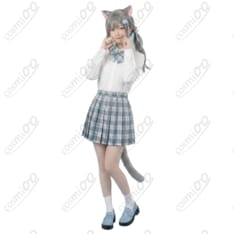 甘城なつき（なちょ猫）新衣装 制服コスプレ｜猫耳付きで高再現、軽やかで着やすい - 2枚目の画像（サムネイル）