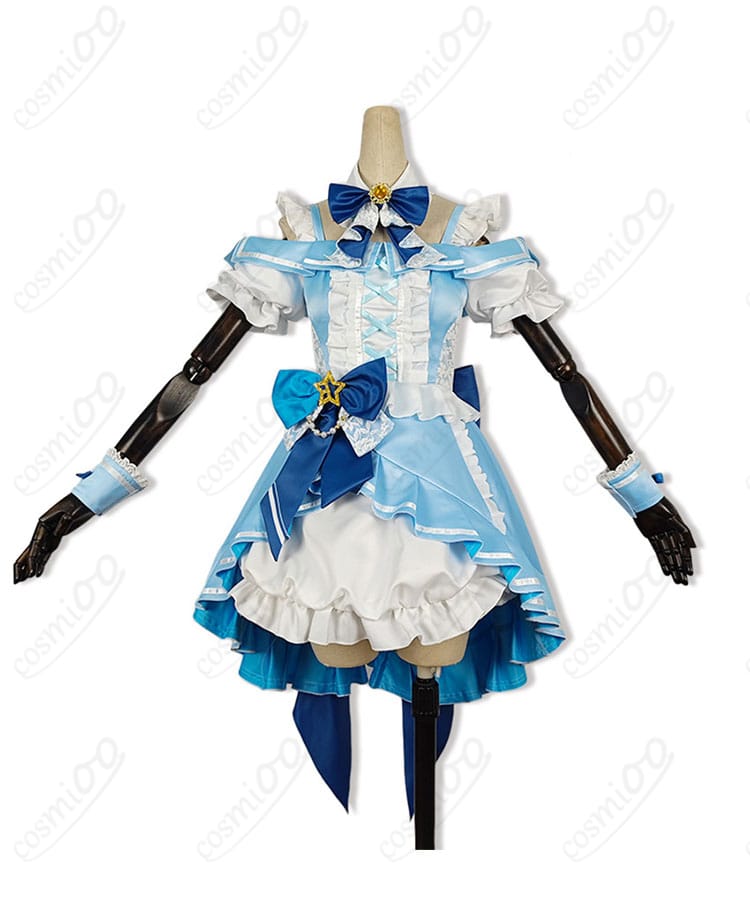 高坂穂乃果 コラボ衣装の正面全景。ウエストラインとリボン配置、スカートのハリ感を確認できる商品写真