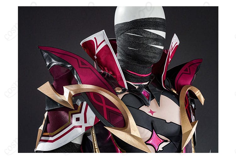 原神 月の狩人 レリル風コスプレ 襟元の装飾ディテール