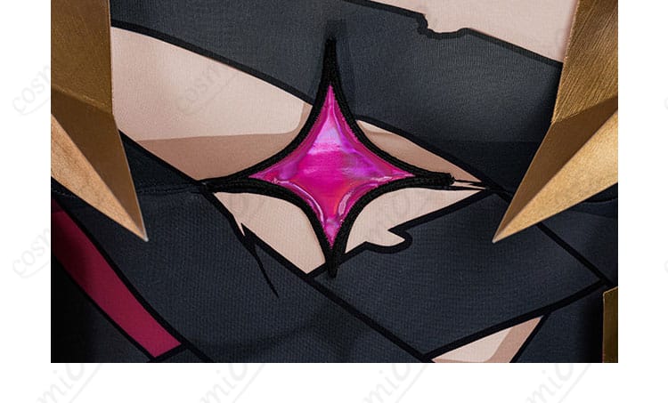 原神 月の狩人 レリル風コスプレ 衣襟の意匠と縫製