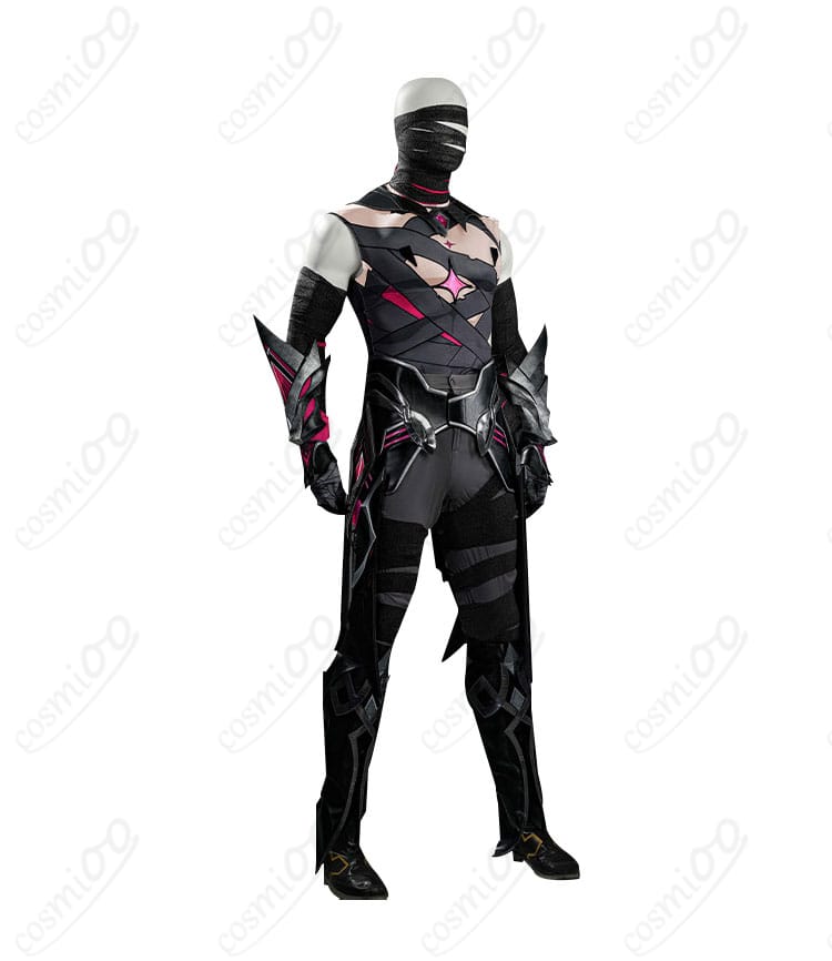 原神 月の狩人 レリル風コスプレ 側面装飾と肩周りの造形