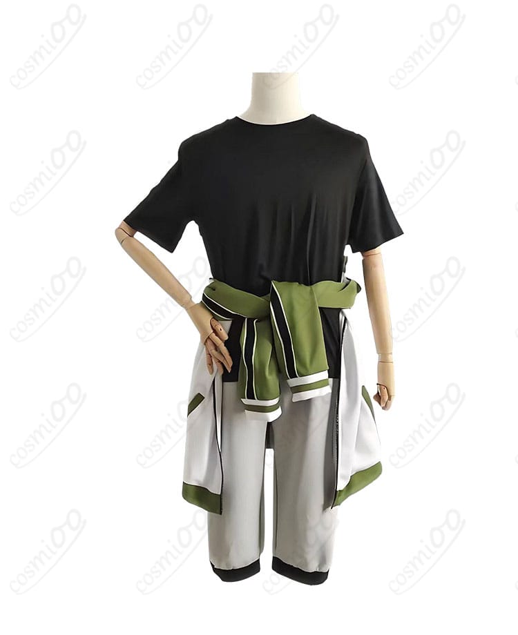 内番ジャージの上着・インナー・ズボン正面カット