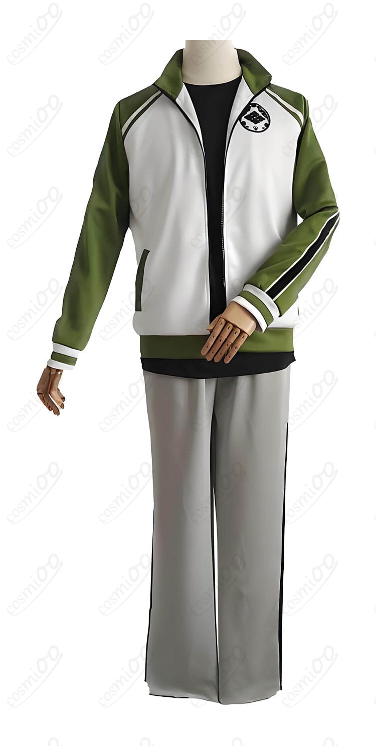 長ズボン正面のシルエットと縫製ディテール