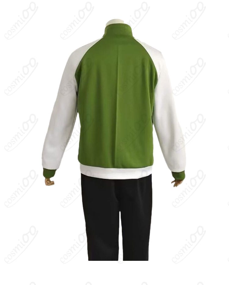 篭手切江 内番ジャージ 上着ディテール(前開き仕様・生地感)