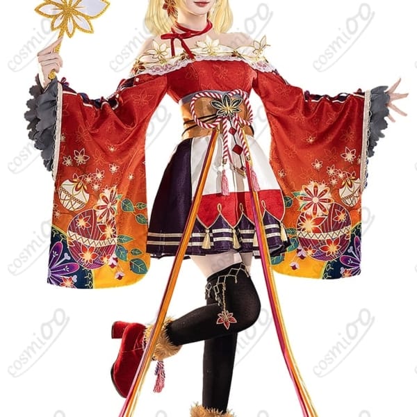 小原鞠莉 紅葉狩り編「冬が訪れるまで」和風エレガント 高再現コスプレ衣装｜初心者も安心の固定設計