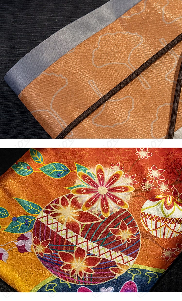 小原鞠莉 紅葉狩り編衣装の太もも飾りと靴下のコーディネート