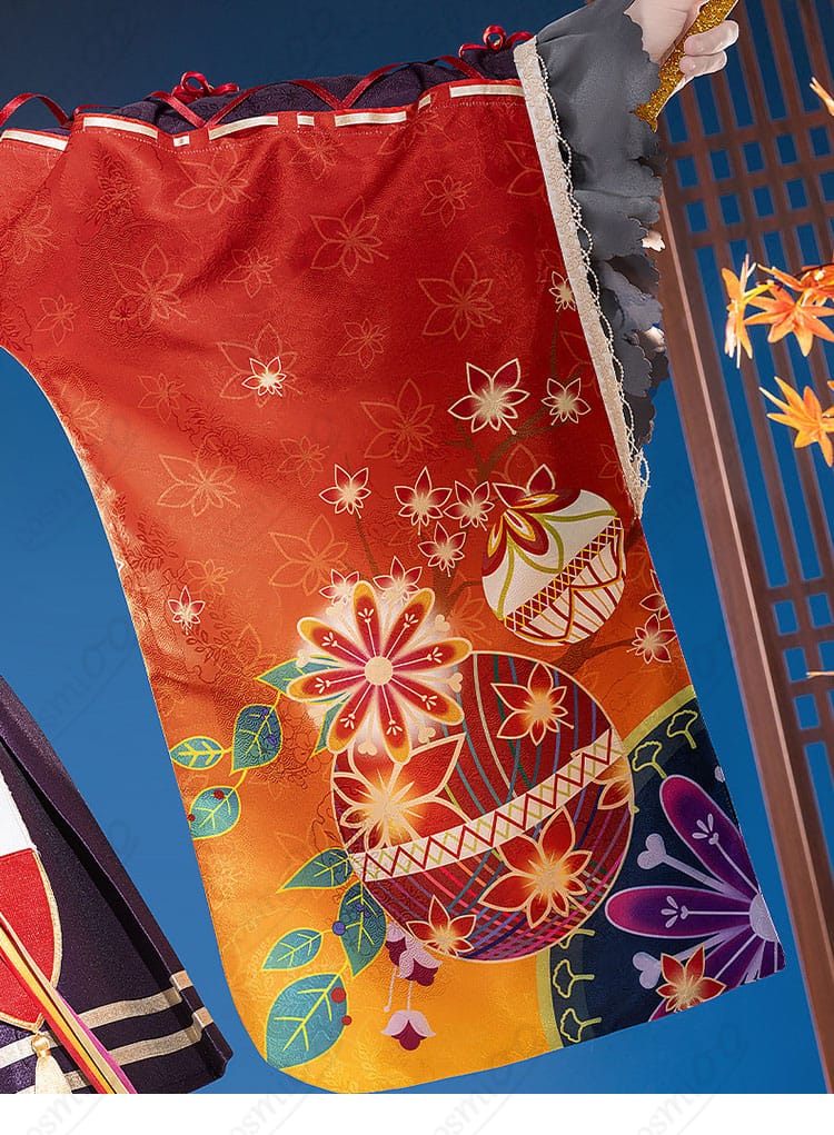 小原鞠莉 紅葉狩り編衣装のスカート裾とハリ感が分かる角度