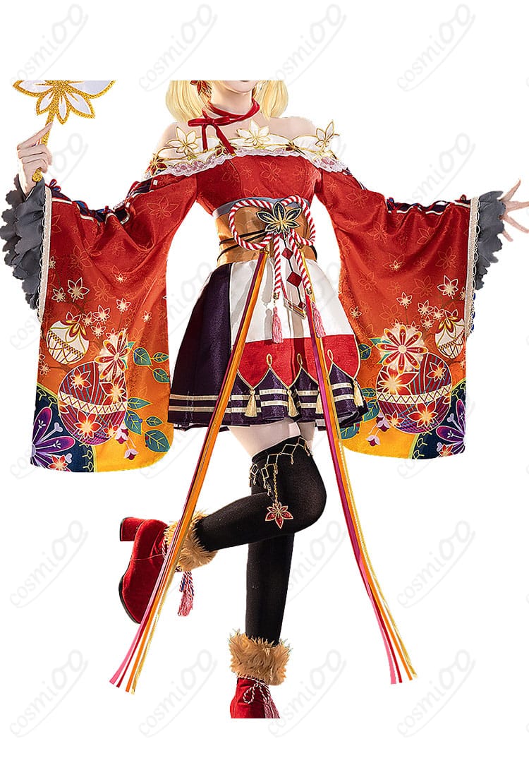 小原鞠莉 紅葉狩り編「冬が訪れるまで」衣装の上半身ディテールと首飾り