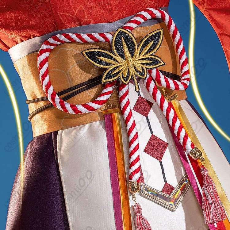 小原鞠莉 紅葉狩り編「冬が訪れるまで」和風エレガント 高再現コスプレ衣装｜初心者も安心の固定設計 - 4枚目の画像