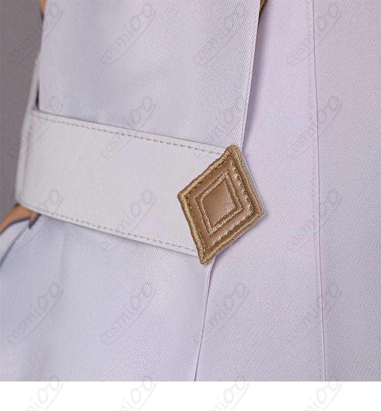 原神 旅人(蛍)コスプレ衣装の側面・細帯装飾ディテール(結びとライン)