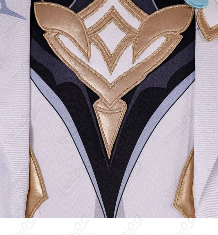 原神 旅人(蛍)コスプレ衣装の背面装飾ディテール(背飾りの形状と配置)