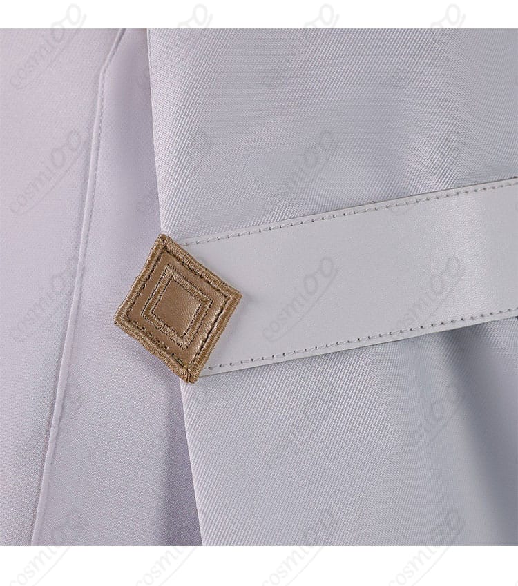 原神 旅人(蛍)コスプレ衣装の腰飾りディテール(モチーフと留め位置の拡大)