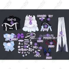 にじさんじ エナー・アールウェット ゴスロリメイド衣装｜再現度と快適さを両立、初心者OK - 6枚目の画像（サムネイル）