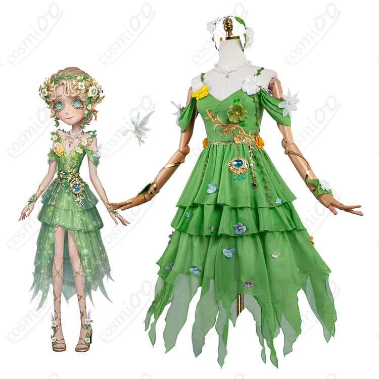 第五人格 庭師 エマ・ウッズ 朽ちぬ長夏 コスプレ衣装の正面全身イメージ