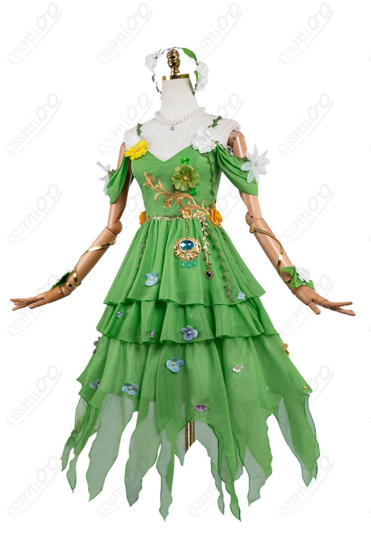 第五人格 庭師 エマ・ウッズ 朽ちぬ長夏 コスプレ衣装の背面シルエット