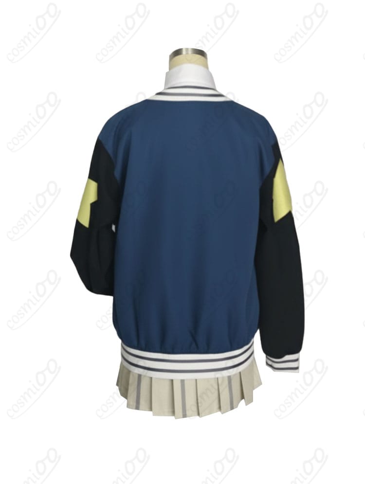 ブルーアーカイブ 薄葉リツ 制服コスプレ スカートのプリーツ。均一なひだと落ち感を表現。