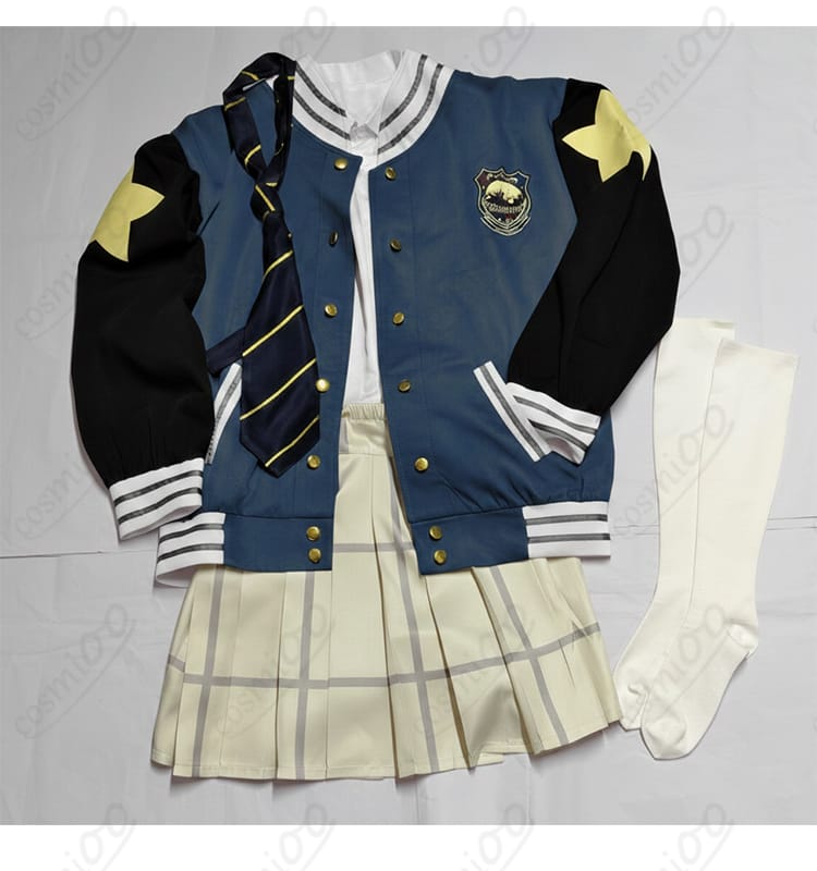 ブルーアーカイブ 薄葉リツ 制服コスプレ 小物・縫製ディテール。袖口とポケット周りのステッチを強調。