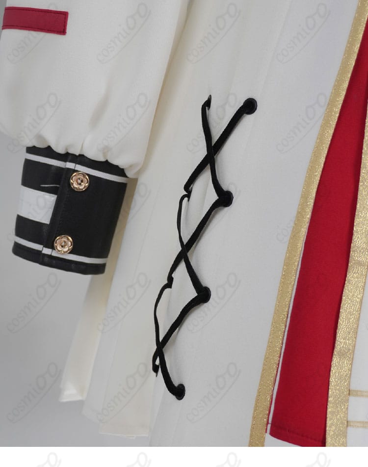 百鬼あやめ 新衣装(軍服風)前合わせと留め具の近接写真