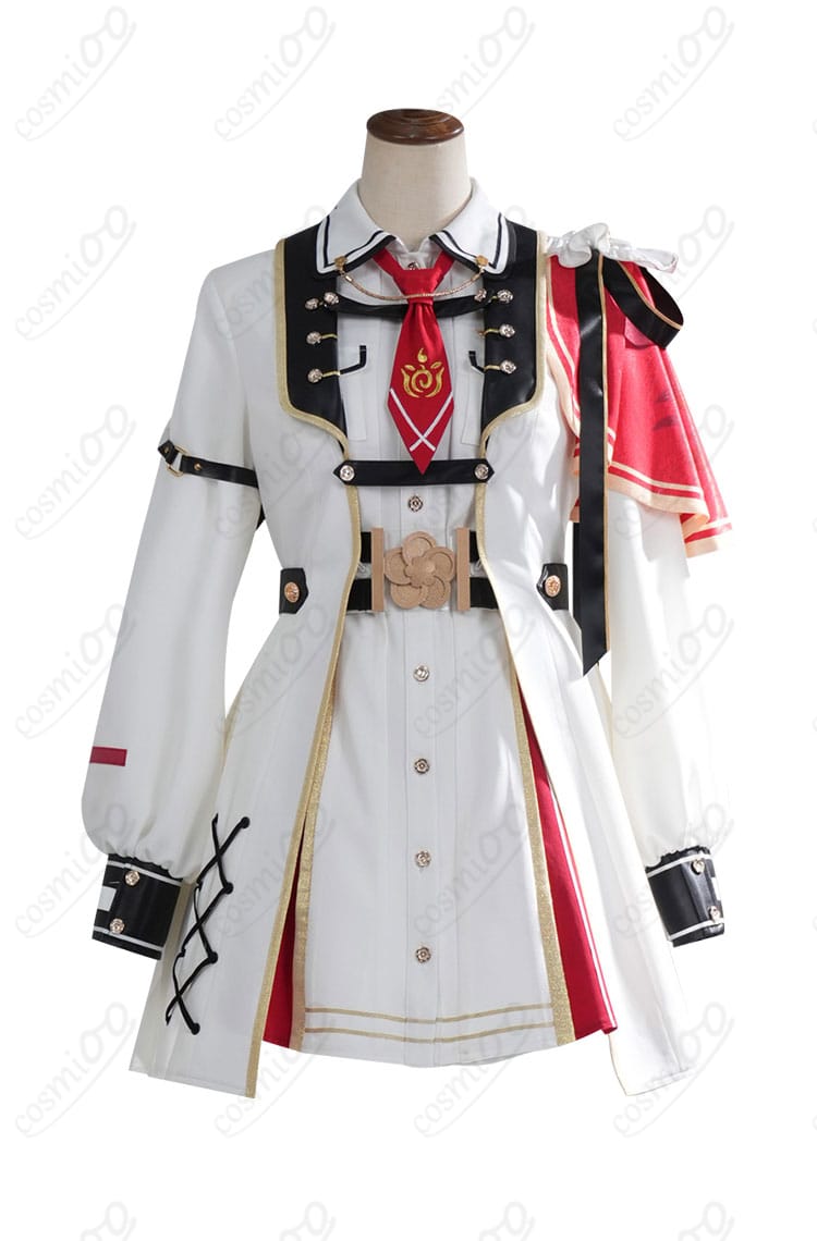 ホロライブ 百鬼あやめ 新衣装(軍服風)コスプレ衣装 全身背面カット