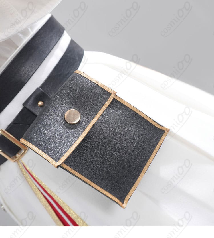 腰回りの装飾ディテールと固定方法のアップ