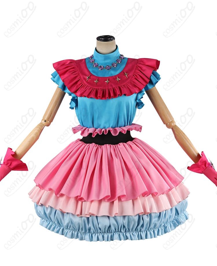 星野アイ B小町衣装コスプレの上半身ディテール(トップスとアクセ)