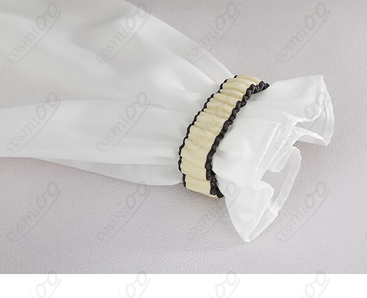 袖口のトリム・ボタン装飾ディテール（虹ヶ咲 15周年衣装）