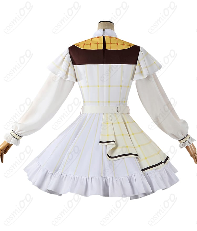 背面の装飾とベルト位置の確認（虹ヶ咲 15周年衣装）