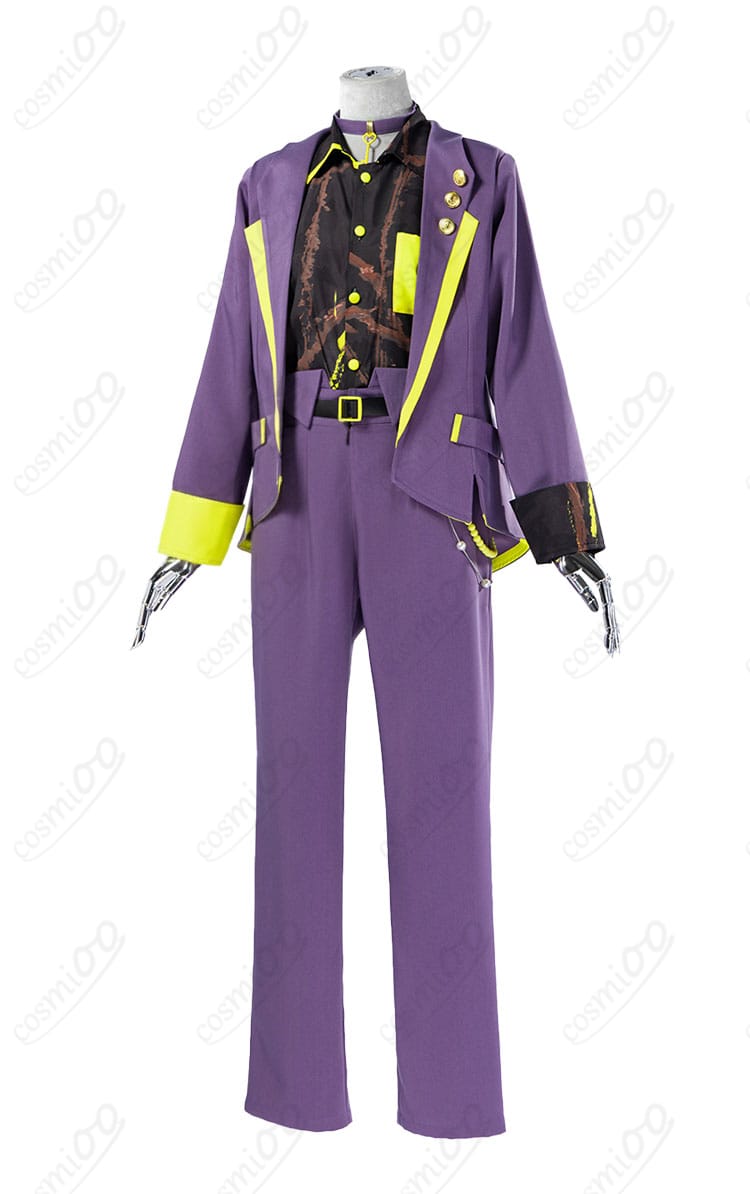 神代類コスプレ衣装の首元チョーカーとシャツ襟のディテール接写