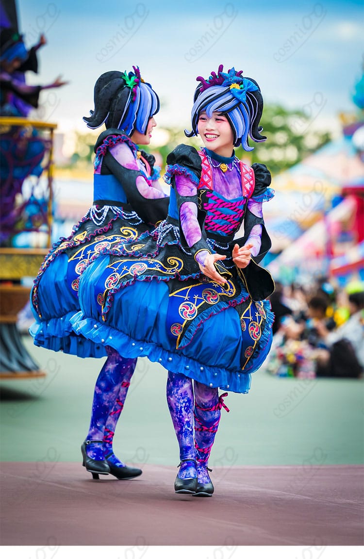 クラゲダンサー Into the Frenzy コスプレ衣装の商品一式 正面配置イメージ