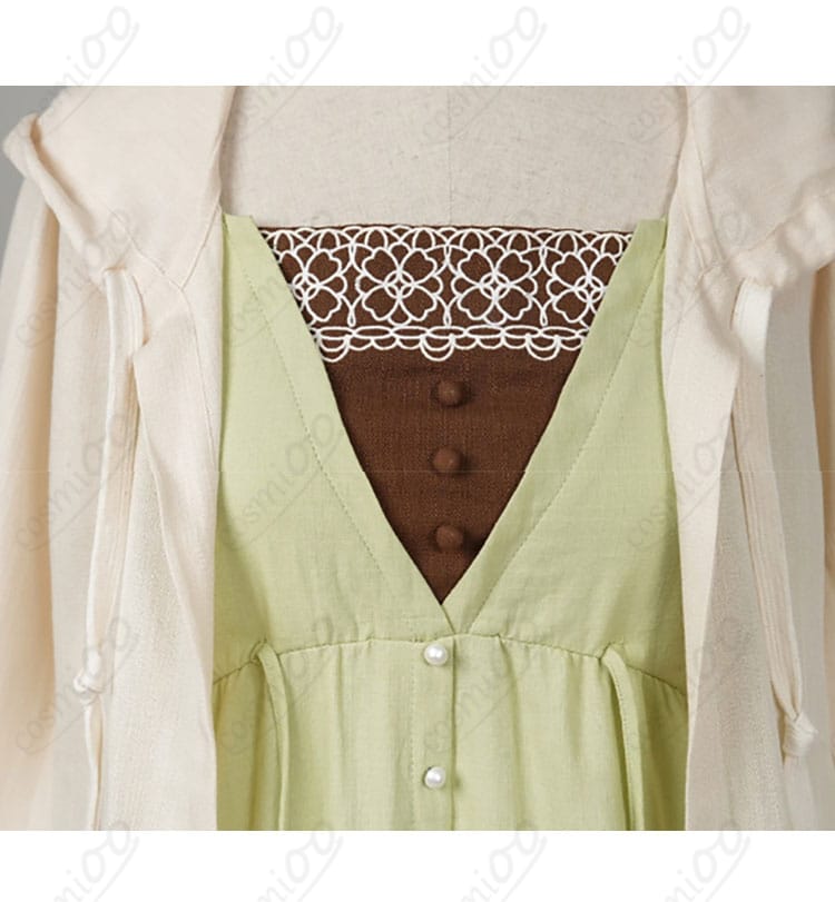 ネックラインと襟元の装飾ディテール（上品な仕立て）