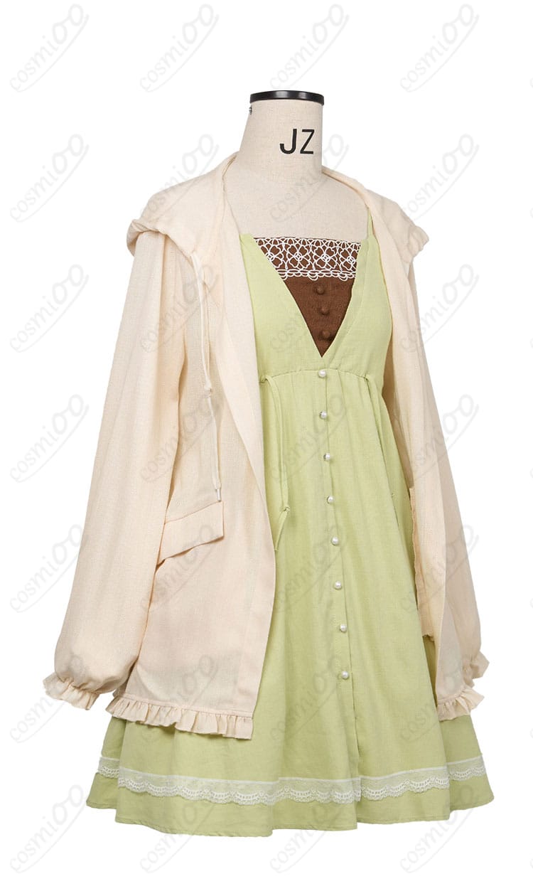 草薙寧々 私服コスプレ衣装の側面シルエット（カーディガン着用）