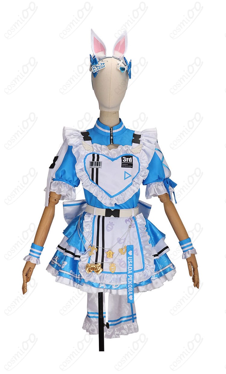 兎田ぺこら よくばり電脳ガール衣装の正面フルセット全体図