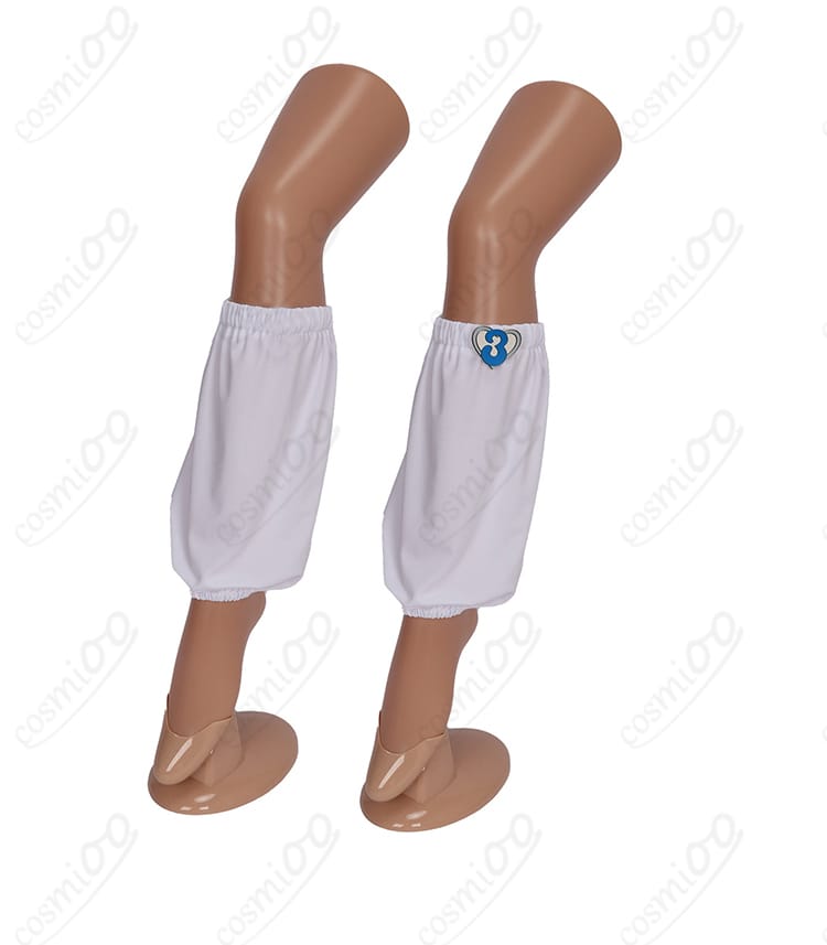 兎田ぺこら よくばり電脳ガール衣装の装飾ディテールと質感の近接写真