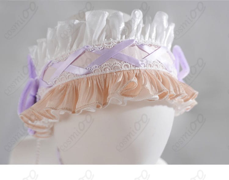 ヘッドドレス正面の意匠と配色