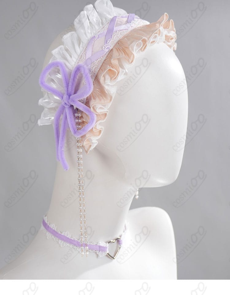 ヘッドドレスの装着状態・側面からの見え方