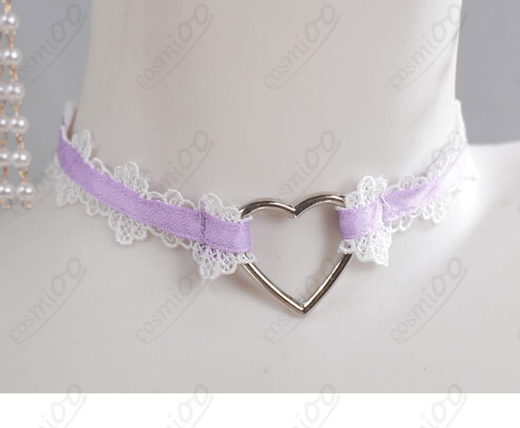 チョーカー（頸飾り）のデザインと留め具ディテール