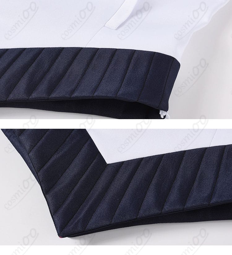 上着裾まわりの処理とカッティングの詳細