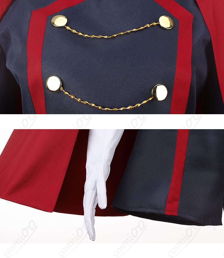 前開きの留め具チェーン周りの金具ディテール